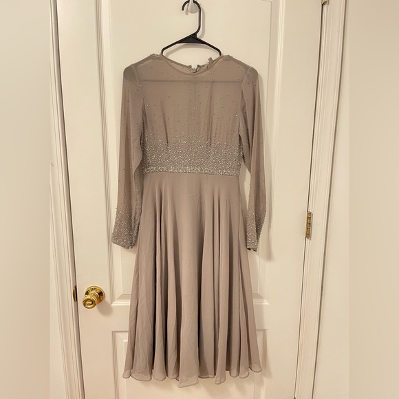 Beautiful ASOS grey sparkly dress. Size 2 - Picture 1 of 4
